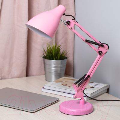 Настольная лампа ЭРА N-123-E27-40W-P / Б0052757 (розовый)