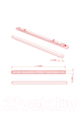Светильник линейный ЭРА SPP-201-0-40K-L32 / Б0057715