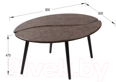 Журнальный столик Мебелик Арабика