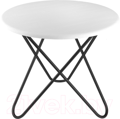 Журнальный столик Мебелик BeautyStyle 20 (белый/черный) - фото