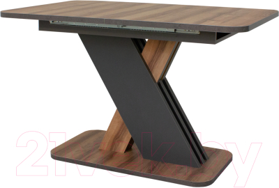 Обеденный стол Аквилон Аврора раздвижной (авелано/графит) - фото