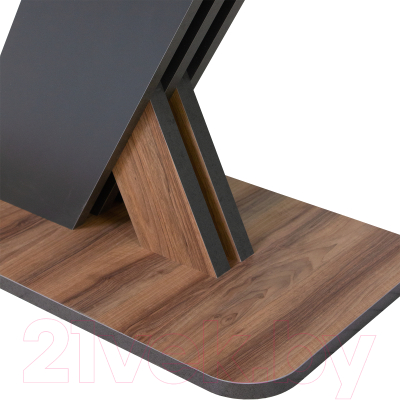 Обеденный стол Аквилон Аврора раздвижной (авелано/графит)