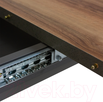 Обеденный стол Аквилон Аврора раздвижной (авелано/графит)