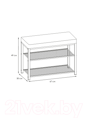 Банкетка ЗМИ Торонто 23S / БТ 23С