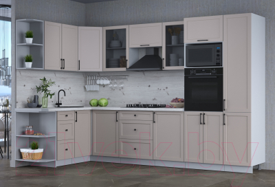 Готовая кухня Интерлиния Тренд 1.68x3.2 ВТ левая