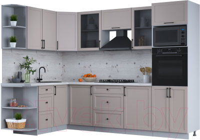 Готовая кухня Интерлиния Тренд 1.68x2.8 ВТ левая - фото
