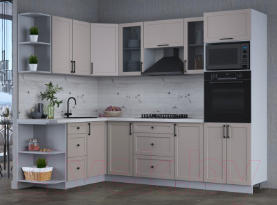 Готовая кухня Интерлиния Тренд 1.68x2.6 ВТ левая