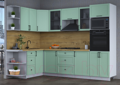 Готовая кухня Интерлиния Тренд 1.68x2.8 ВТ левая