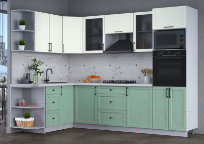 Готовая кухня Интерлиния Тренд 1.68x2.8 ВТ левая