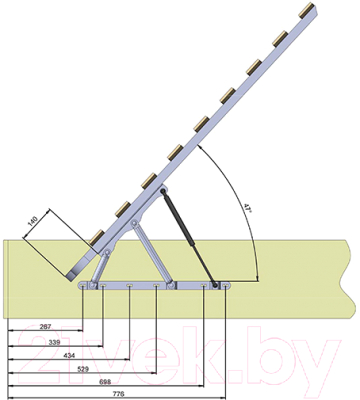 Основание под матрас Rivalli Ferrafondo 800x2000