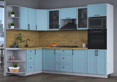 Готовая кухня Интерлиния Тренд 1.68x2.8 ВТ левая