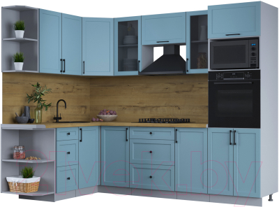 Готовая кухня Интерлиния Тренд 1.68x2.6 ВТ левая - фото