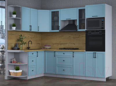 Готовая кухня Интерлиния Тренд 1.68x2.6 ВТ левая