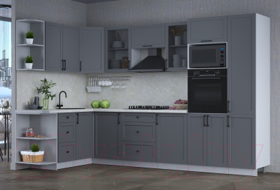 Готовая кухня Интерлиния Тренд 1.68x3.2 ВТ левая