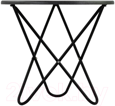 Журнальный столик Мебелик BeautyStyle 20 (серый бетон/черный)