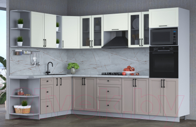 Готовая кухня Интерлиния Тренд 1.88x3.0 ВТ левая