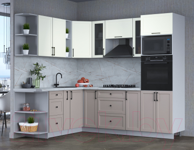 Готовая кухня Интерлиния Тренд 1.88x2.4 ВТ левая