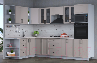 Готовая кухня Интерлиния Тренд 1.88x3.0 ВТ левая