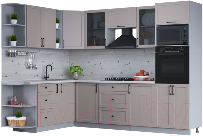 Готовая кухня Интерлиния Тренд 1.88x2.8 ВТ левая - фото