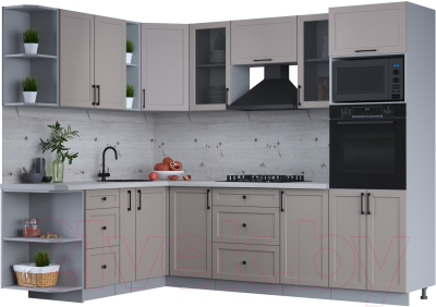 Готовая кухня Интерлиния Тренд 1.88x2.6 ВТ левая - фото