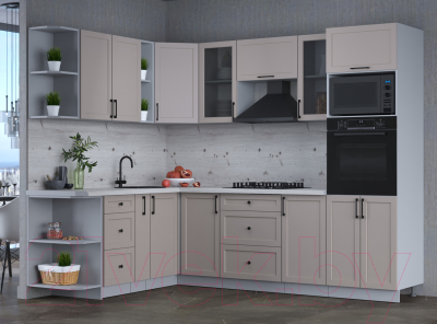 Готовая кухня Интерлиния Тренд 1.88x2.6 ВТ левая