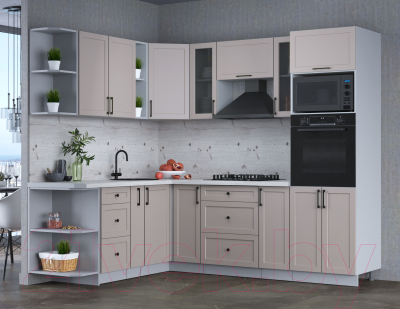 Готовая кухня Интерлиния Тренд 1.88x2.4 ВТ левая