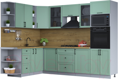 Готовая кухня Интерлиния Тренд 1.88x2.8 ВТ левая - фото