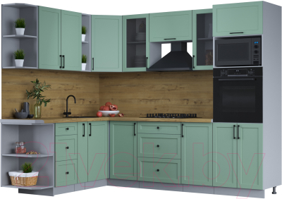 Готовая кухня Интерлиния Тренд 1.88x2.6 ВТ левая - фото