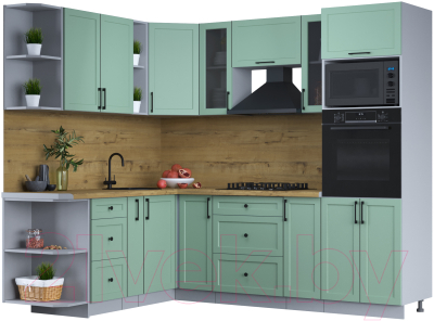 Готовая кухня Интерлиния Тренд 1.88x2.4 ВТ левая - фото