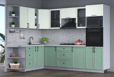 Готовая кухня Интерлиния Тренд 1.88x2.8 ВТ левая