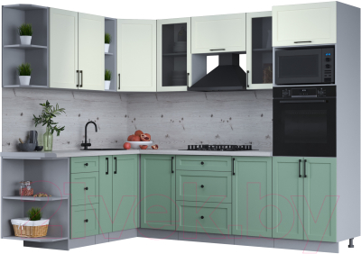 Готовая кухня Интерлиния Тренд 1.88x2.6 ВТ левая - фото