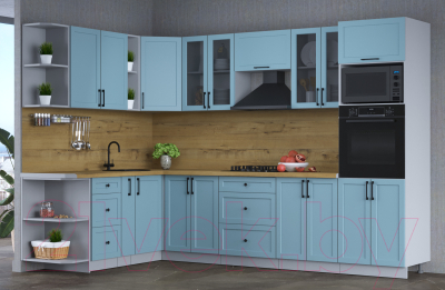 Готовая кухня Интерлиния Тренд 1.88x3.0 ВТ левая