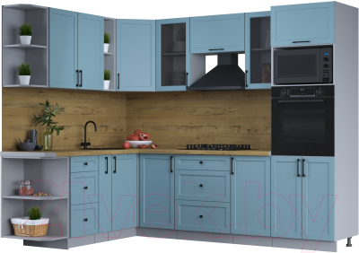 Готовая кухня Интерлиния Тренд 1.88x2.6 ВТ левая - фото