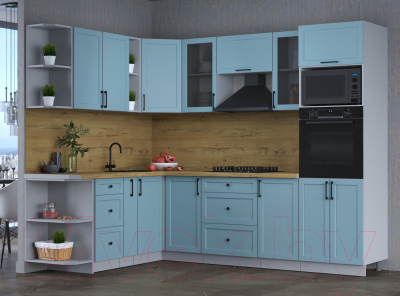 Готовая кухня Интерлиния Тренд 1.88x2.6 ВТ левая