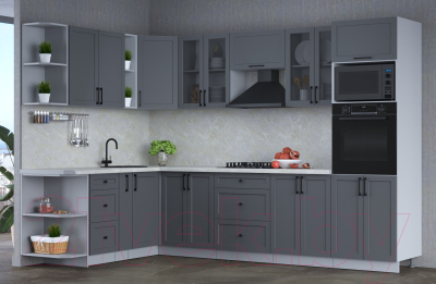 Готовая кухня Интерлиния Тренд 1.88x3.0 ВТ левая