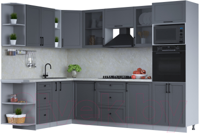 Готовая кухня Интерлиния Тренд 1.88x2.8 ВТ левая - фото