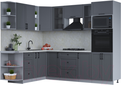 Готовая кухня Интерлиния Тренд 1.88x2.6 ВТ левая - фото