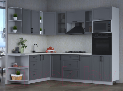 Готовая кухня Интерлиния Тренд 1.88x2.6 ВТ левая