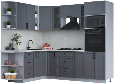 Готовая кухня Интерлиния Тренд 1.88x2.4 ВТ левая - фото