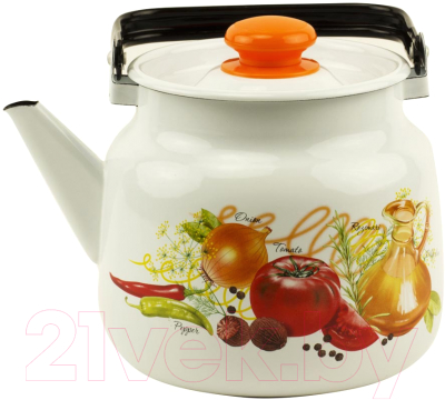 Чайник Лысьвенские эмали Итальянская кухня С-2713 П2/4Рч - фото