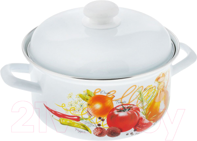 Кастрюля Лысьвенские эмали Итальянская кухня С-1512 АП2/4 - фото