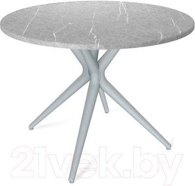 Обеденный стол Sheffilton SHT-TU30/TT 90 МДФ (серый/серый мрамор) - фото