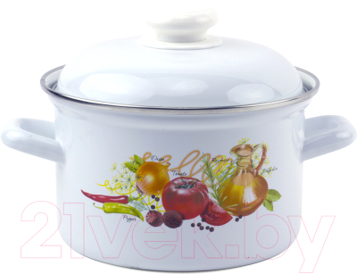 Кастрюля Лысьвенские эмали Итальянская кухня С-1610 АП2/4 - фото