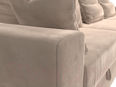 Диван Лига Диванов Майами Long 69 (велюр бежевый)