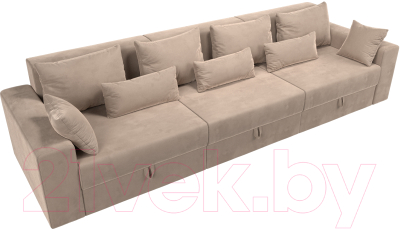 Диван Лига Диванов Майами Long 69 (велюр бежевый)