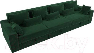 Диван Лига Диванов Майами Long 69 (велюр зеленый)