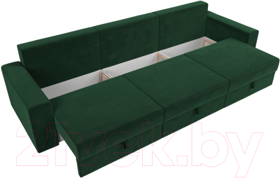 Диван Лига Диванов Майами Long 69 (велюр зеленый)