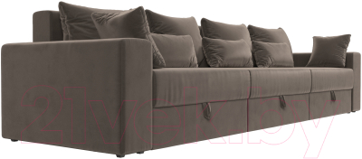 Диван Лига Диванов Майами Long 69 (велюр коричневый)