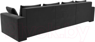 Диван Лига Диванов Майами Long 69 (велюр серый)