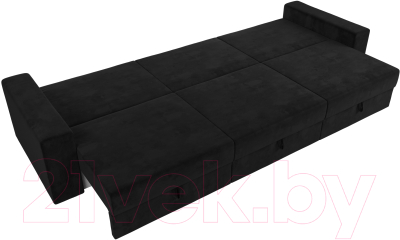 Диван Лига Диванов Майами Long 69 (велюр черный)